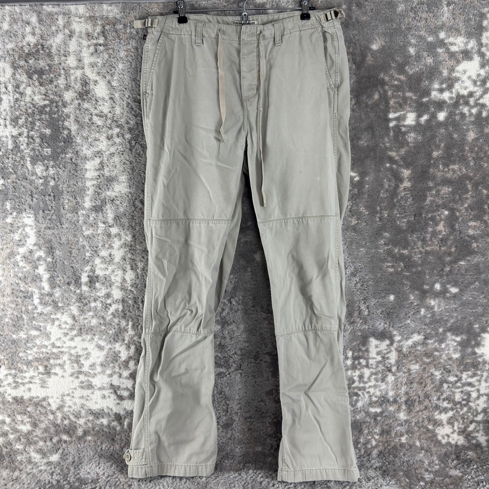 Polo Jeans Company Size 12 Cargo Utility Drawstring Khaki Pants Tan Women